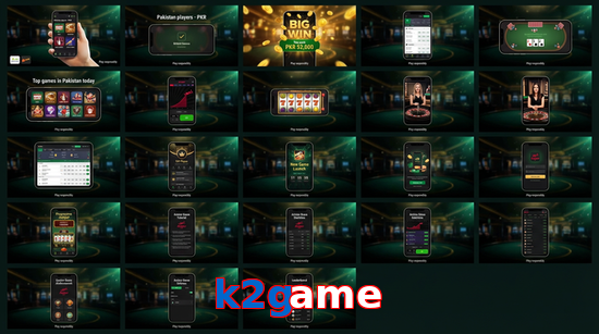Main screen of K2game bet page for PK players